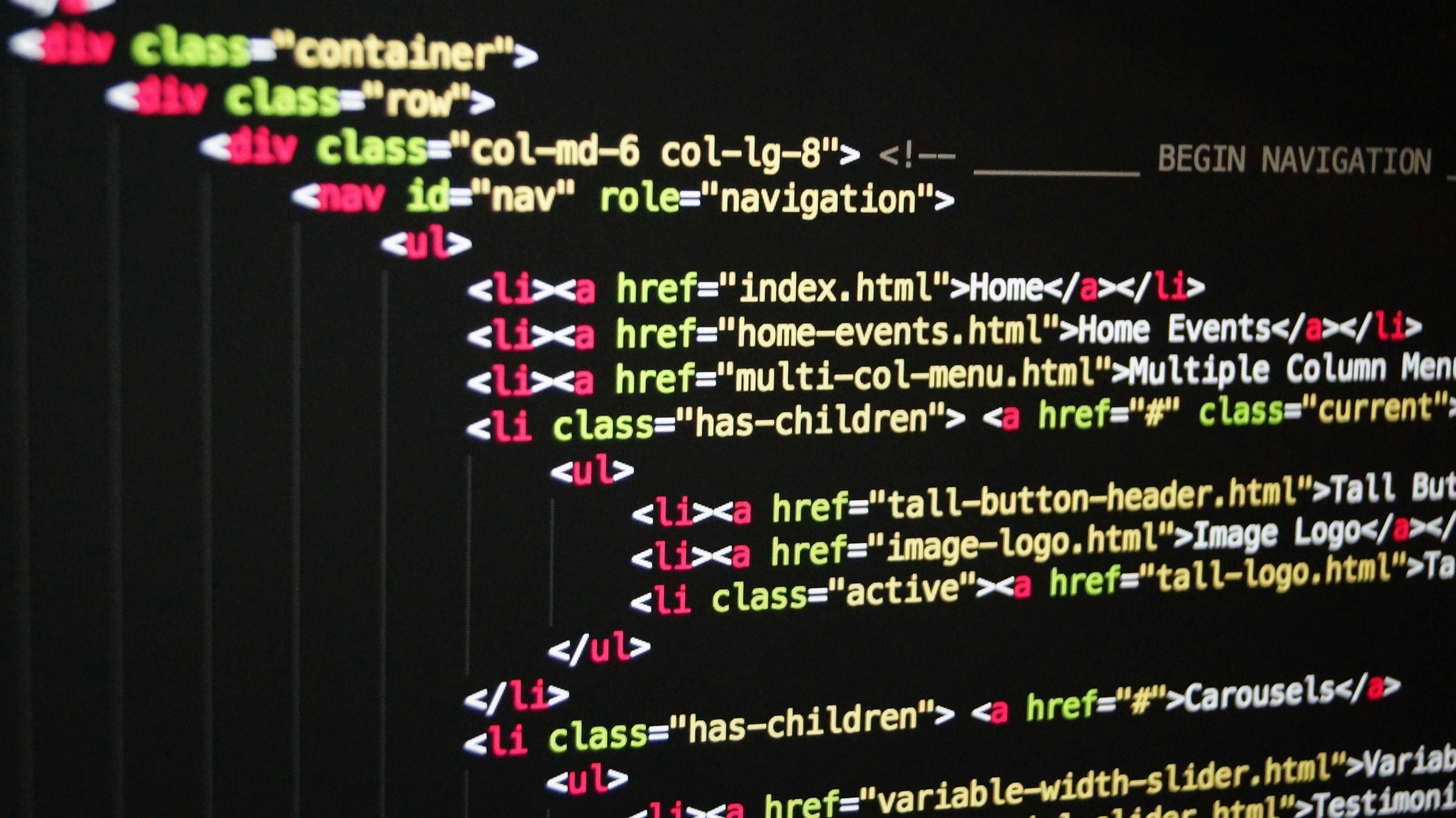 Magnifying glass over a computer screen showing search results